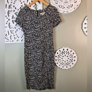 Vintage Spoiled Girl Black Rayon Sheath Dress Size 5/6 Y2K